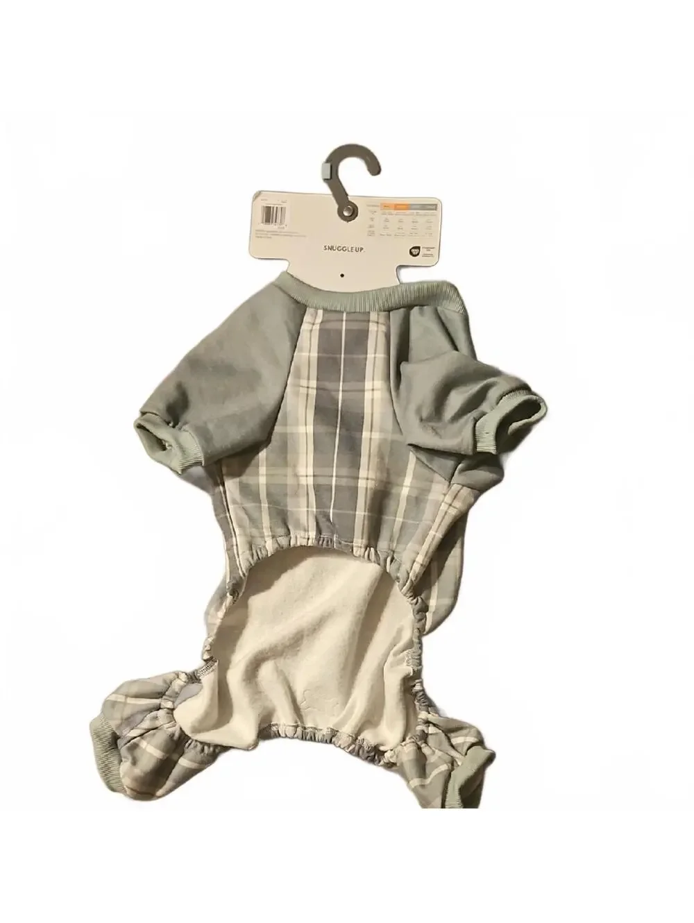 Koolaburra Plaid Dog Pajamas with Tan Bone Patch Large